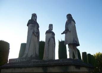 "Cristóbal Colón y los Reyes Católicos, Alcázar de los Reyes Cristianos, Córdoba"