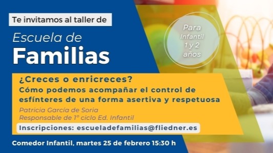 Próximo Taller de Escuela de Familias: "¿Creces? o ¿Enricreces?..."